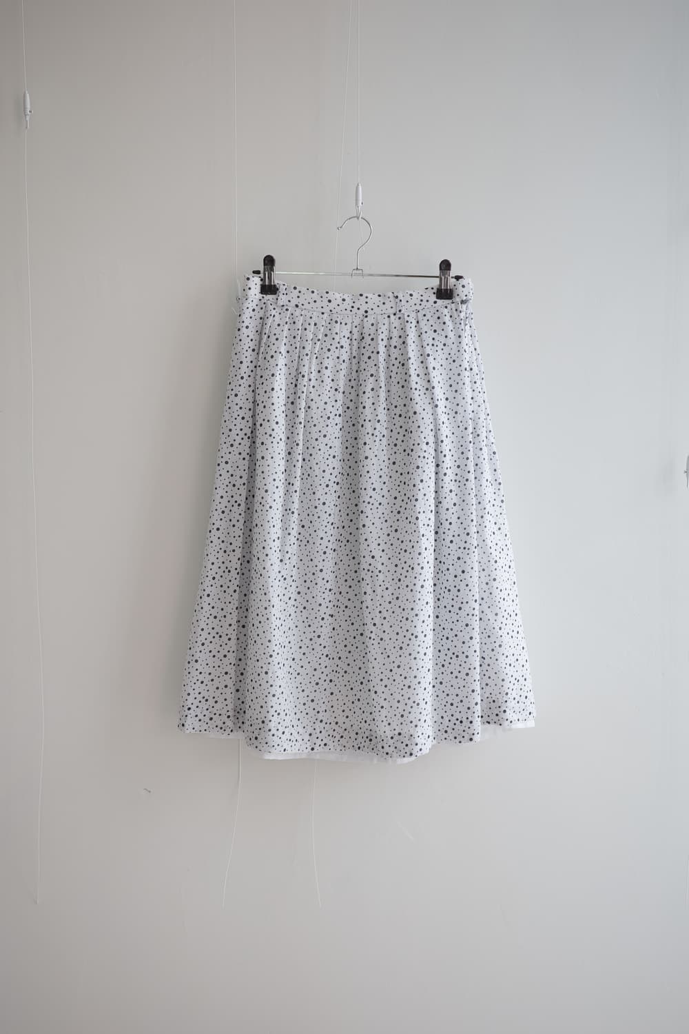 Retro dot flared skirt 상품이미지1