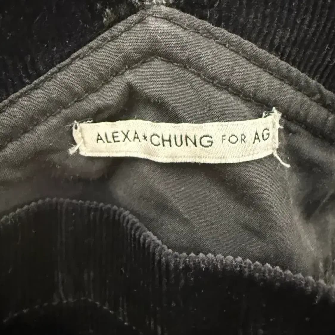 ALEXA CHUNG FOR AG 블랙 코듀로이 멜빵바지 26 상품이미지4