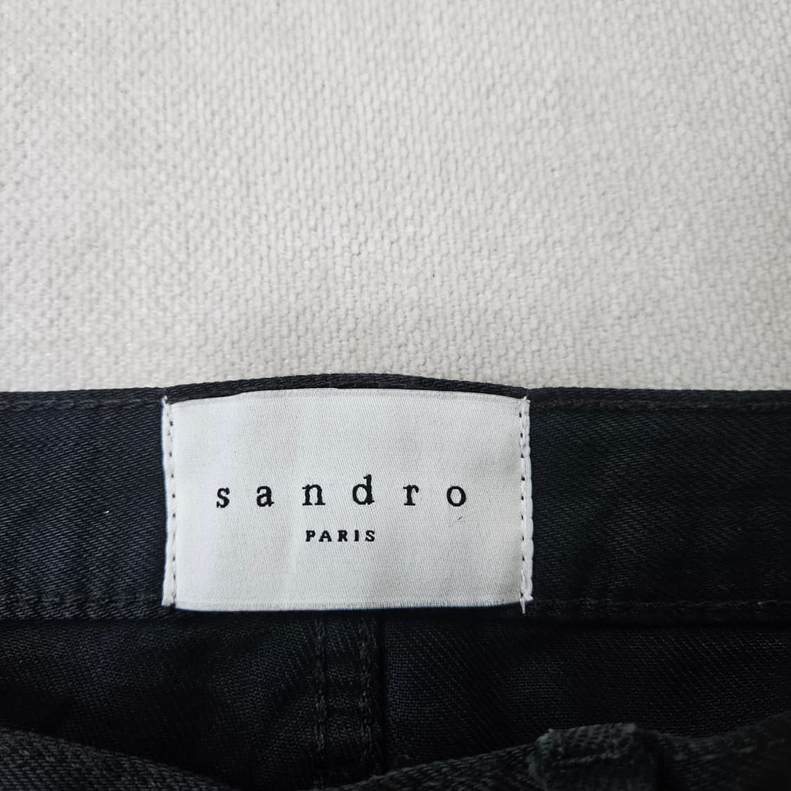 실측확인 산드로 블랙 데님 팬츠 0319Y 상품이미지3