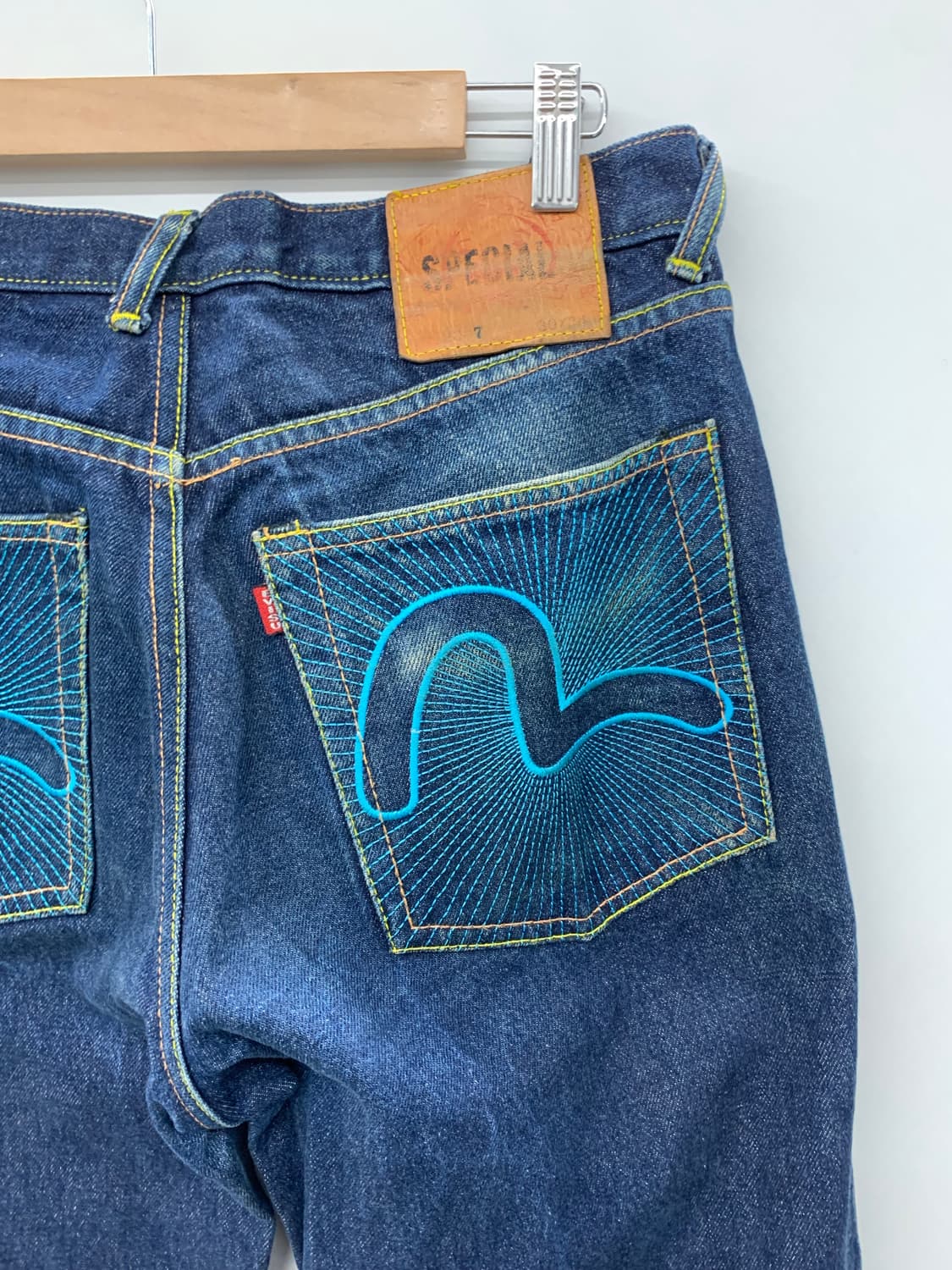 에비수 블루 로고 데님 상품이미지5