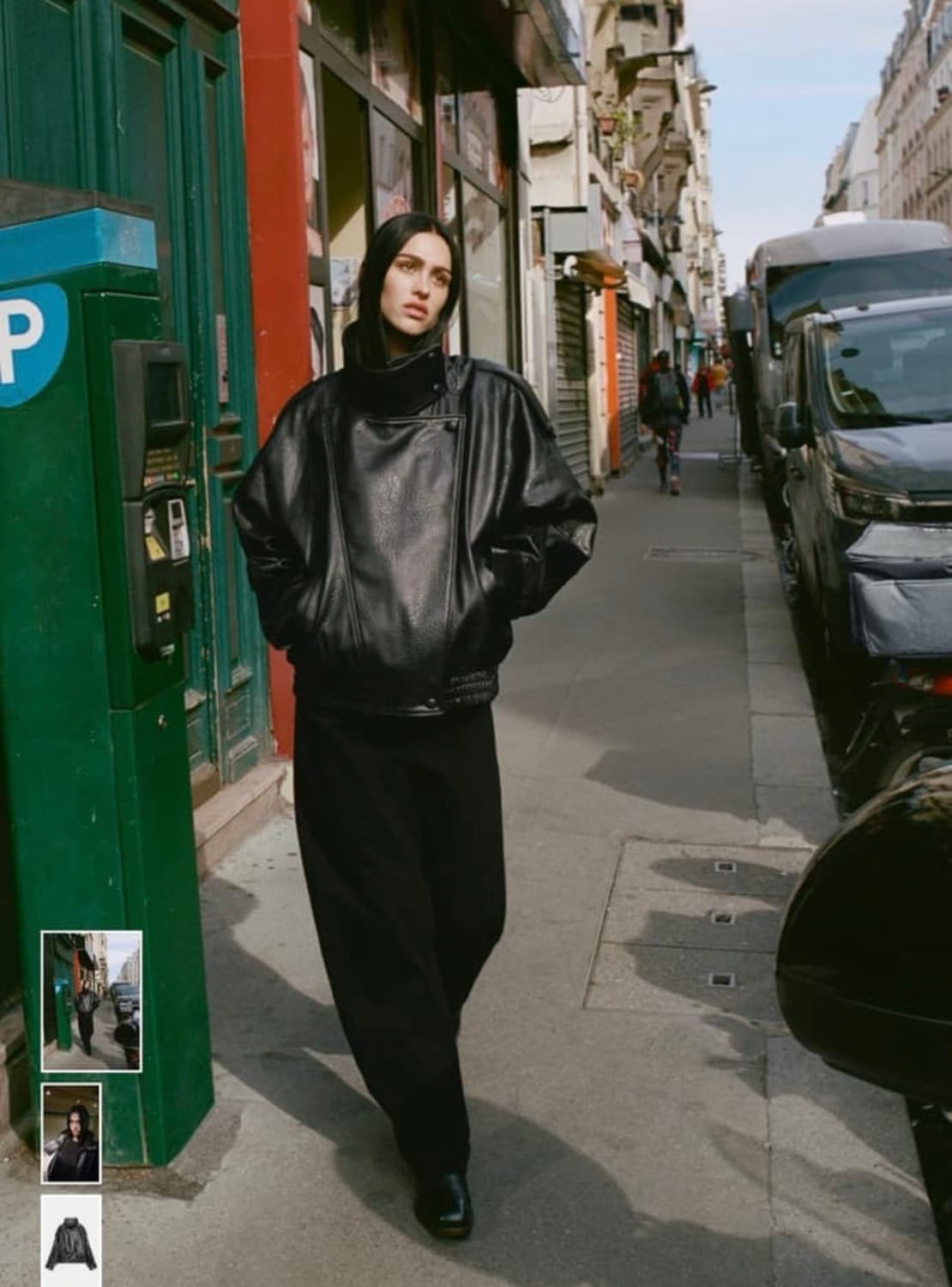 Zara 자라 페이크 레더 자켓 상품이미지1