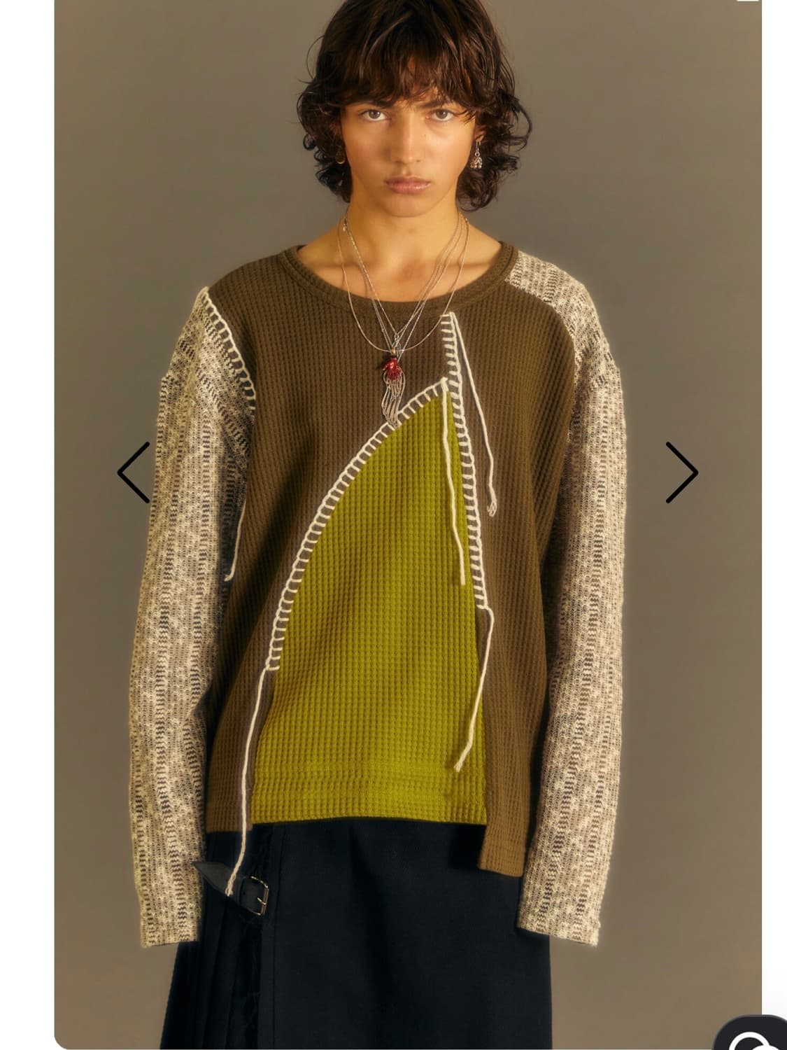 앤더슨벨 차트레 크루넥 스웨터 니트 상품이미지3