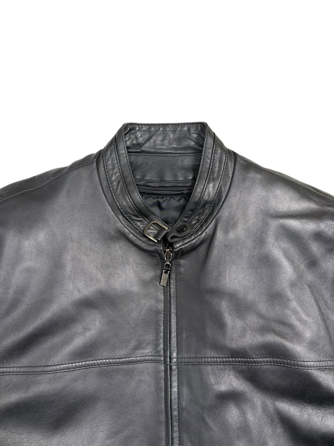 진용 남성용 블랙 가죽 자켓 상품이미지5