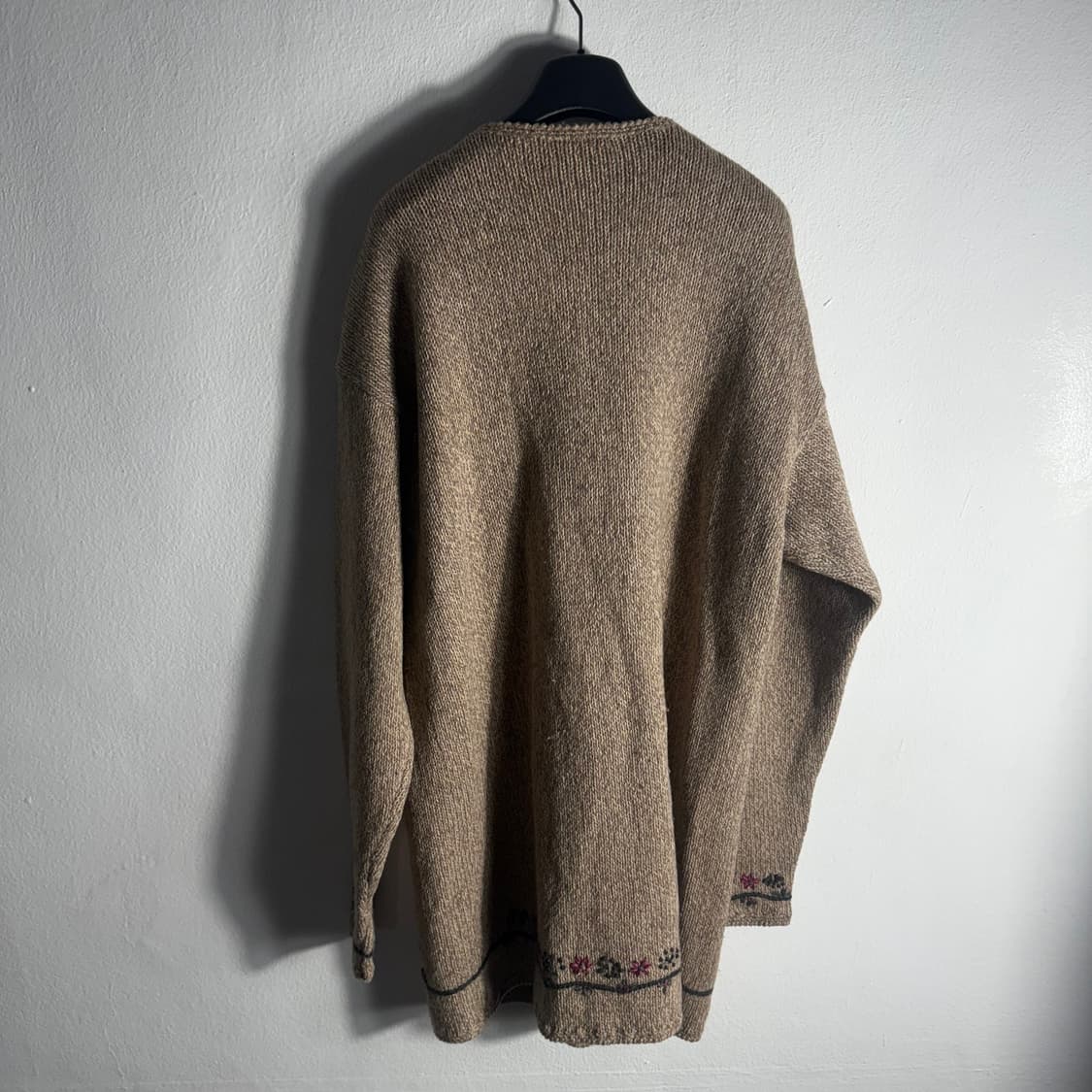 NORTHERN 빈티지 울 자수 롱 노르딕 가디건 (L) 상품이미지3