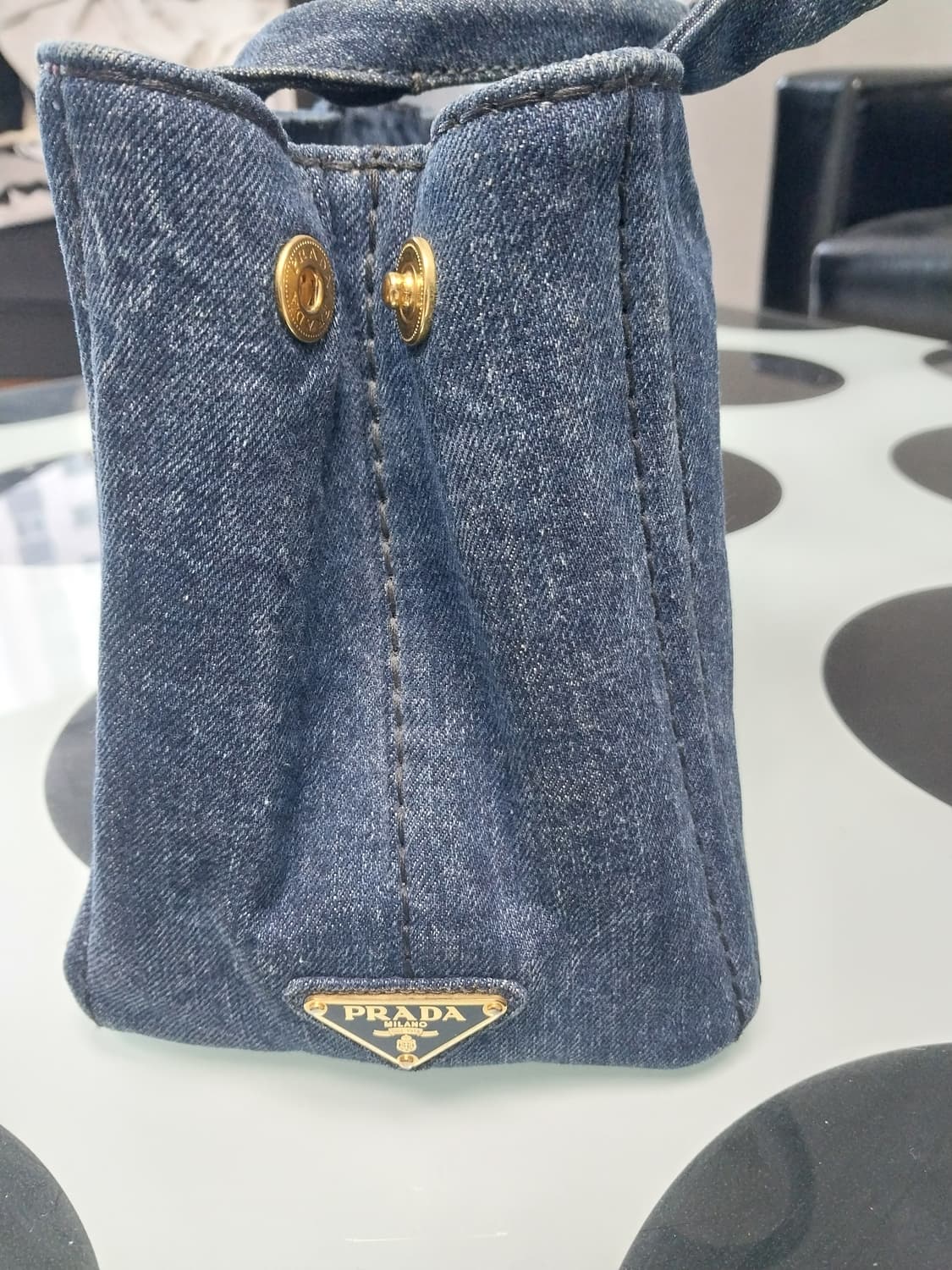 프라다카나파데님백/스몰사이즈  상품이미지3