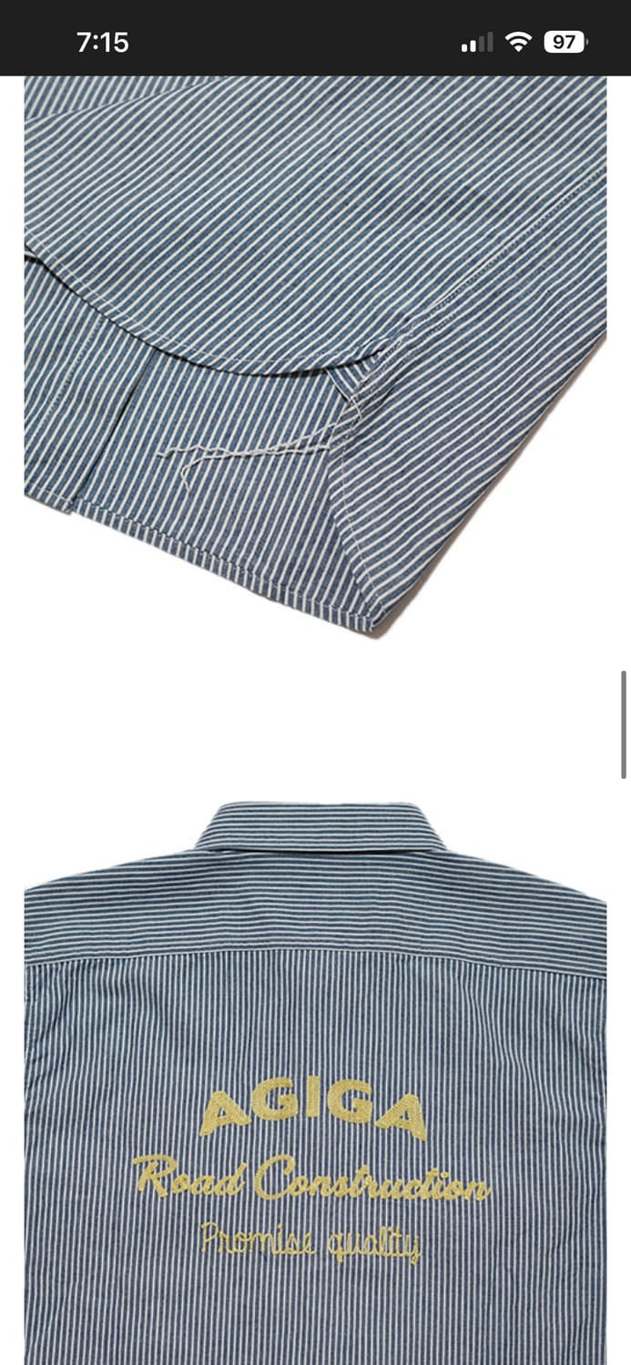 22페로우즈 히코리 워크셔츠 40 L 상품이미지8