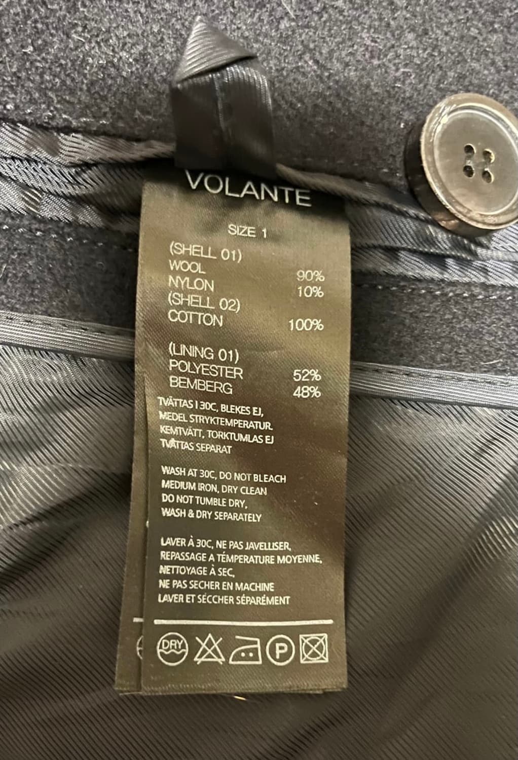 볼란테 프리미엄 네이비 피코트 사이즈1 상품이미지5