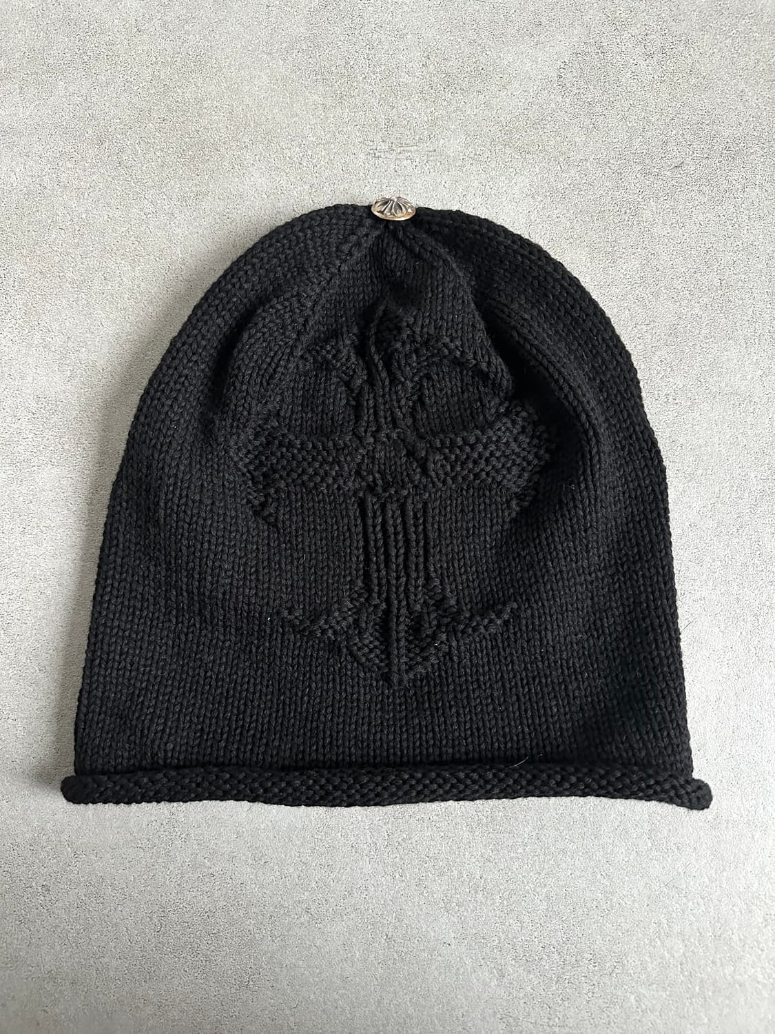 크롬하츠 캐시미어 크로스 오버사이즈 비니 상품이미지1