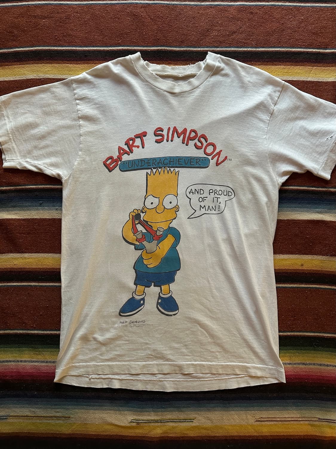 90s USA 빈티지 심슨 반팔 티셔츠 상품이미지2