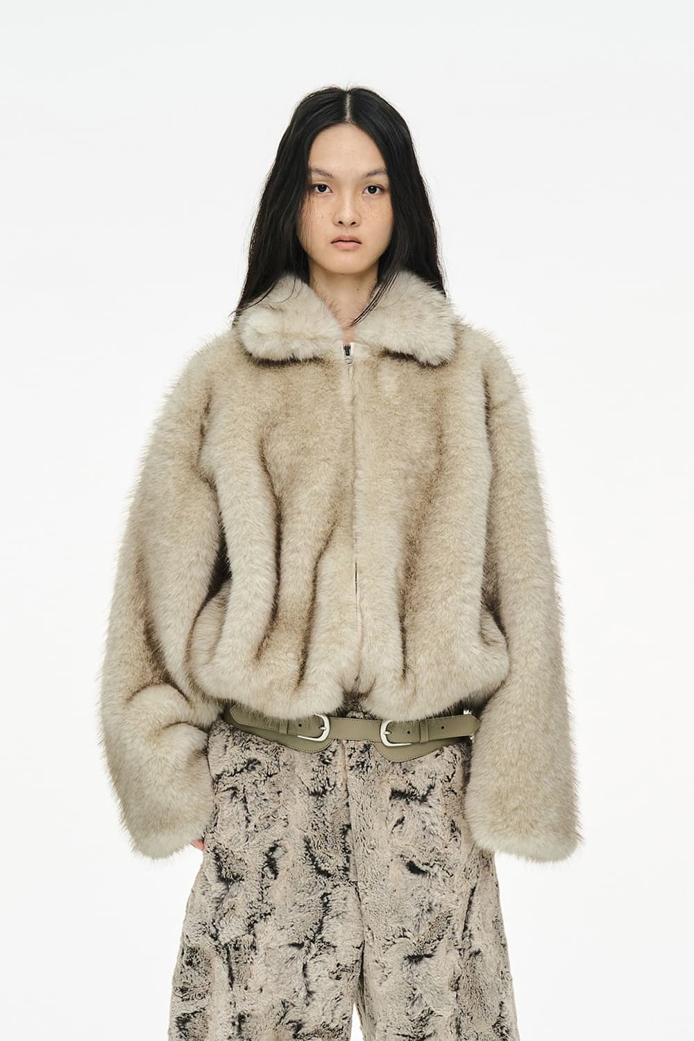 Cerric Brushed Fur Jacket 세릭 퍼 자켓 베이지 상품이미지3
