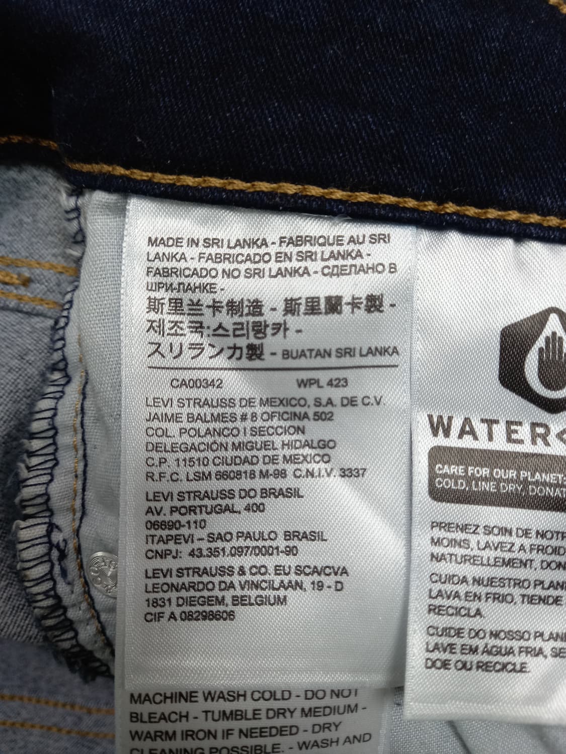 25 리바이스711 약기모 워싱 부드러운 스판스키니 진청 25-299 상품이미지8