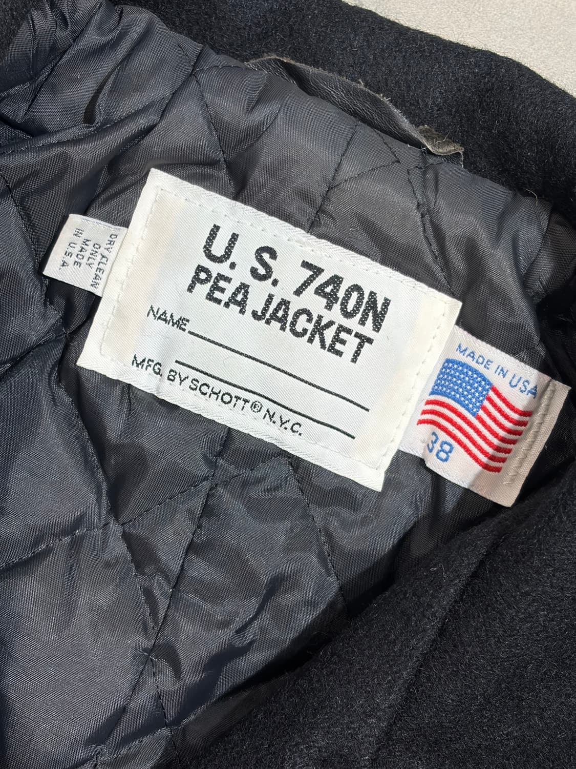 쇼트 헤비울 피코트 상품이미지5