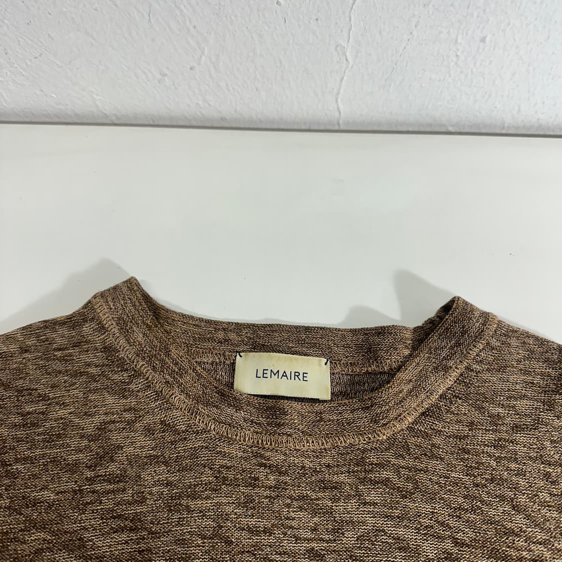 우먼M 르메르 루즈핏 나염 얇은 긴팔니트 상품이미지4