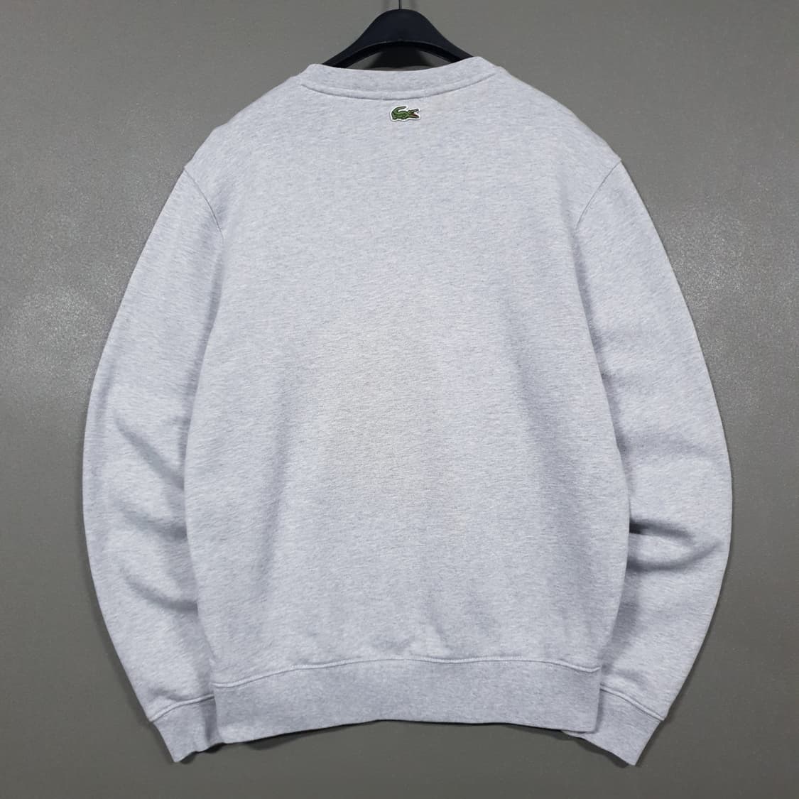 라코스테 신형 23FW 빅로고 포인트 크록 맨투맨 스웻셔츠 그레이 90 상품이미지10