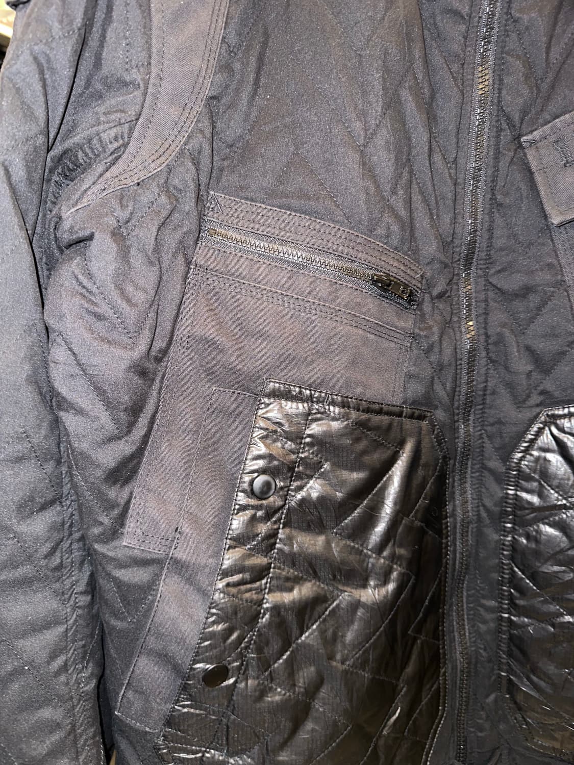 Diesel nylon/cotton multi quilted jacket 상품이미지7