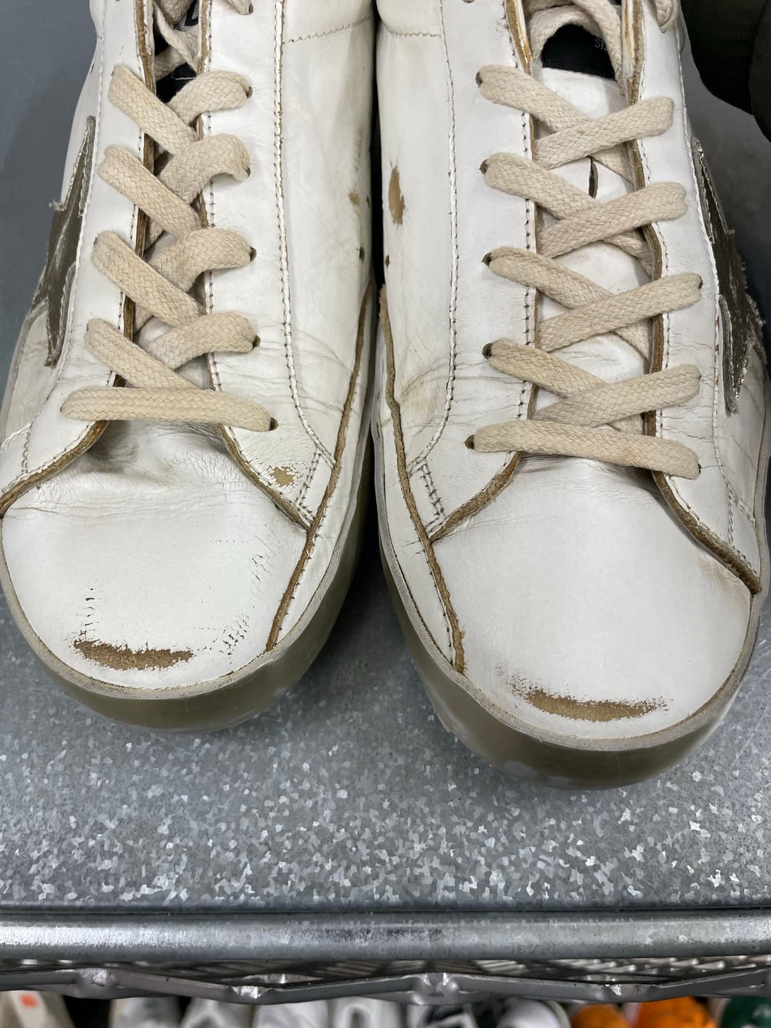 골든구스 슈퍼스타 골드 탭 스니커즈 38 상품이미지8