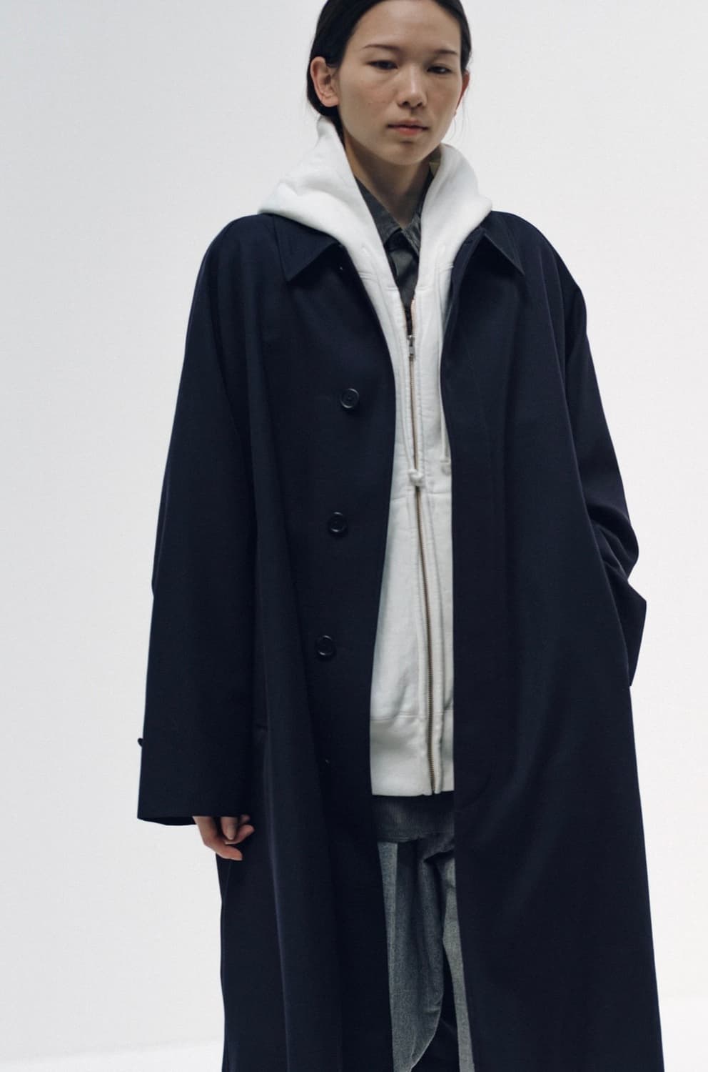 캡틴선샤인 워커코트 네이비 40 울100 상품이미지4