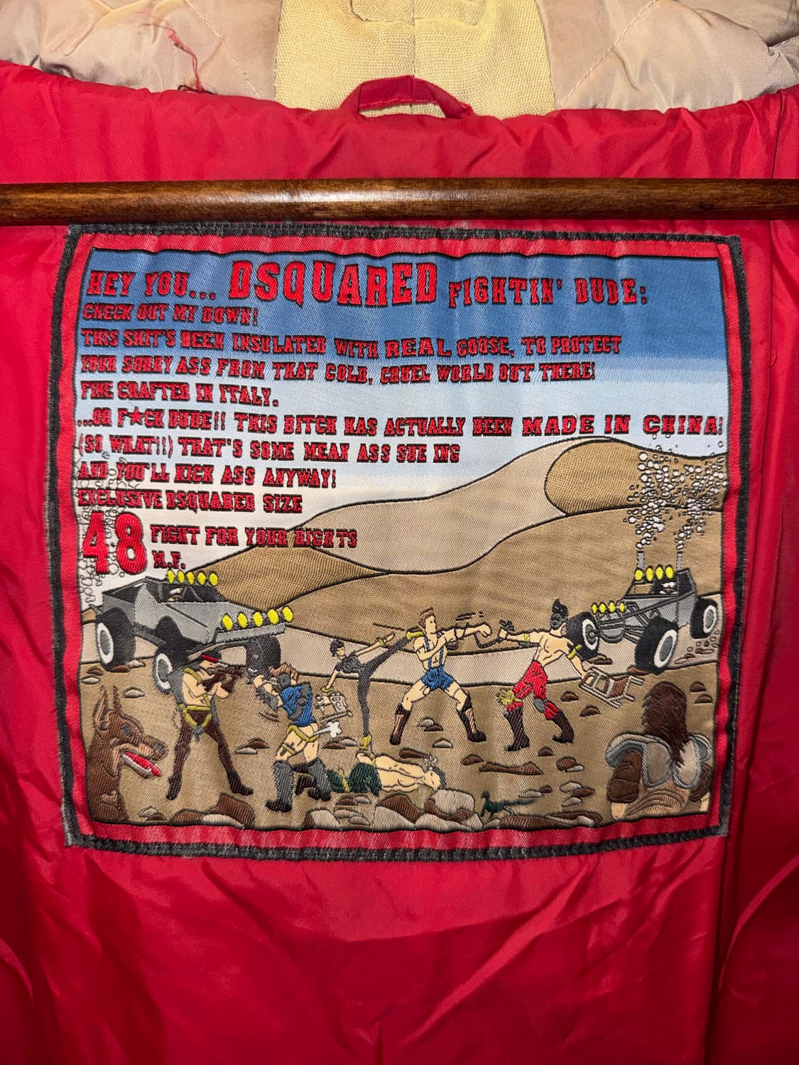 디스퀘어드2 Dsquared2 히말라야 라쿤퍼 패딩 레드 상품이미지3