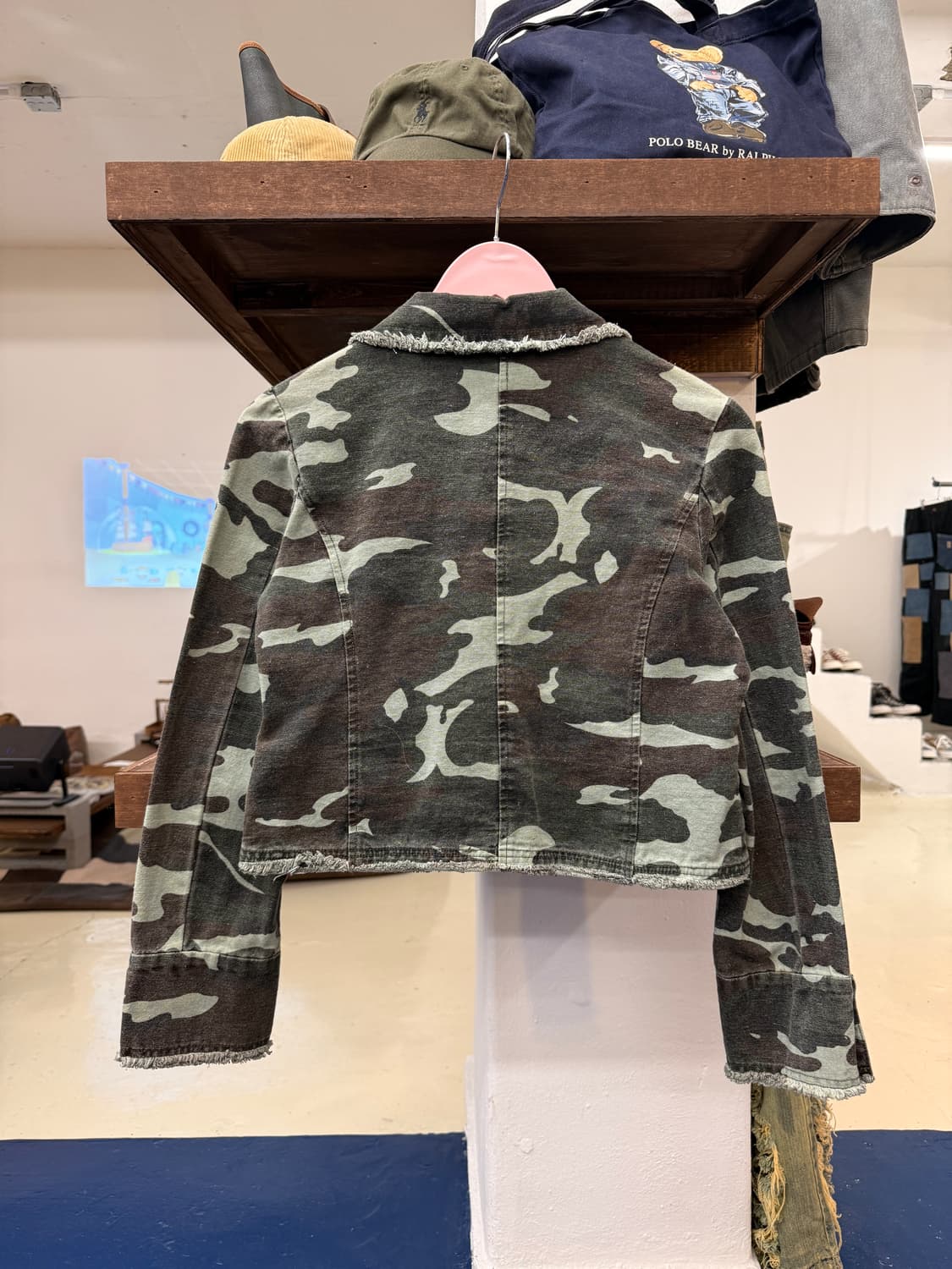 Jpn vtg 밀리터리 카모 크롭 자켓 상품이미지4