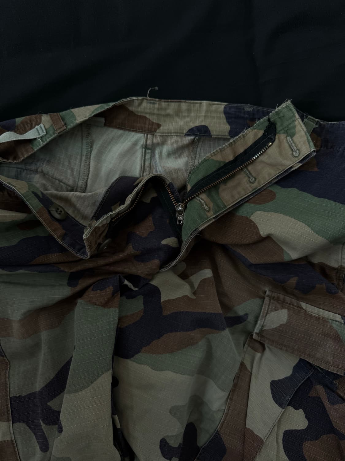 빈티지 카모 BDU 엑스트라 컷오프 반바지 상품이미지6