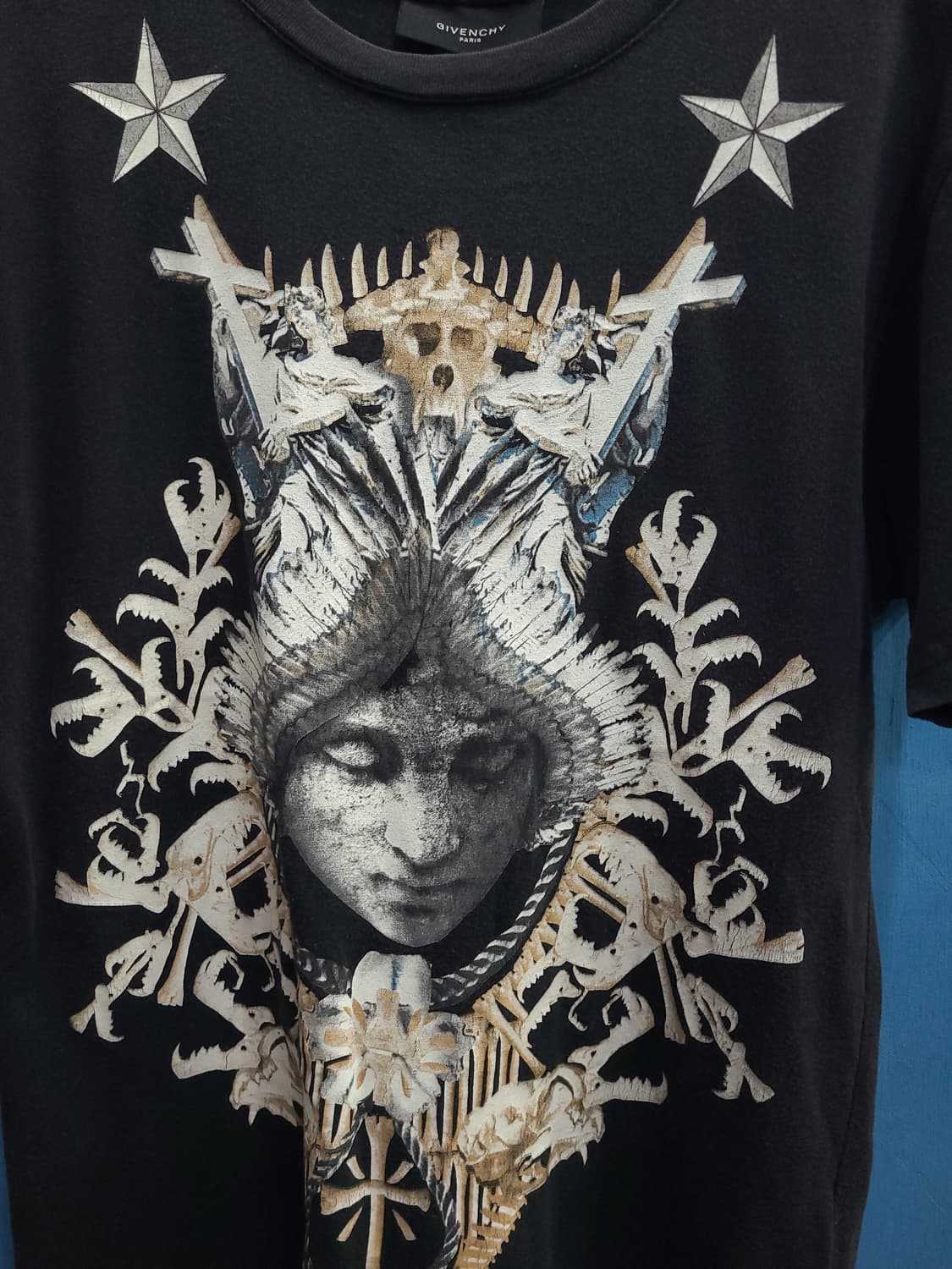 14년된 12SS 빈티지 지방시 성모마리아 반팔티 상품이미지3