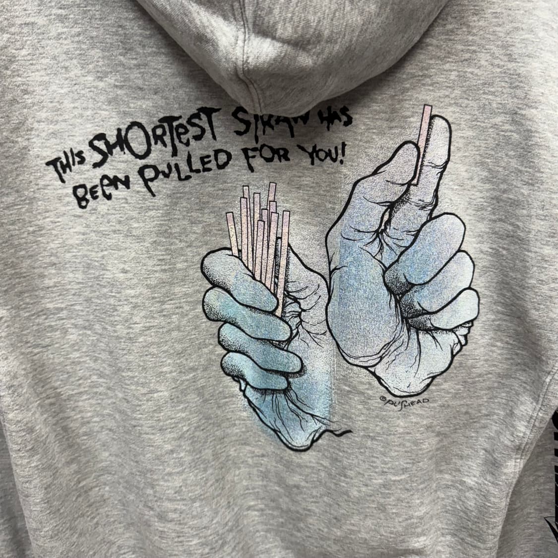 2017 지유 X 메탈리카 스웻셔츠 후드 전후면 프린팅 디테일 그레이 상품이미지7