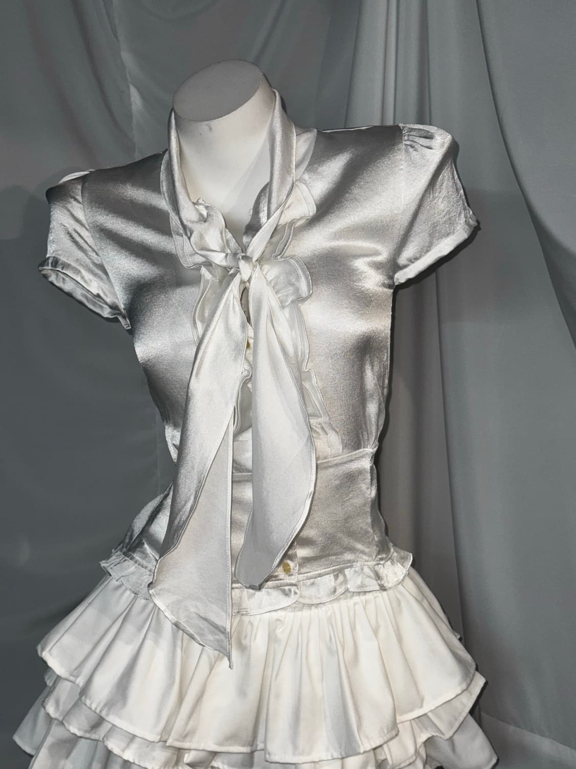 화이트 세라깔 화이트 고스 고딕 코디세트 상품이미지4