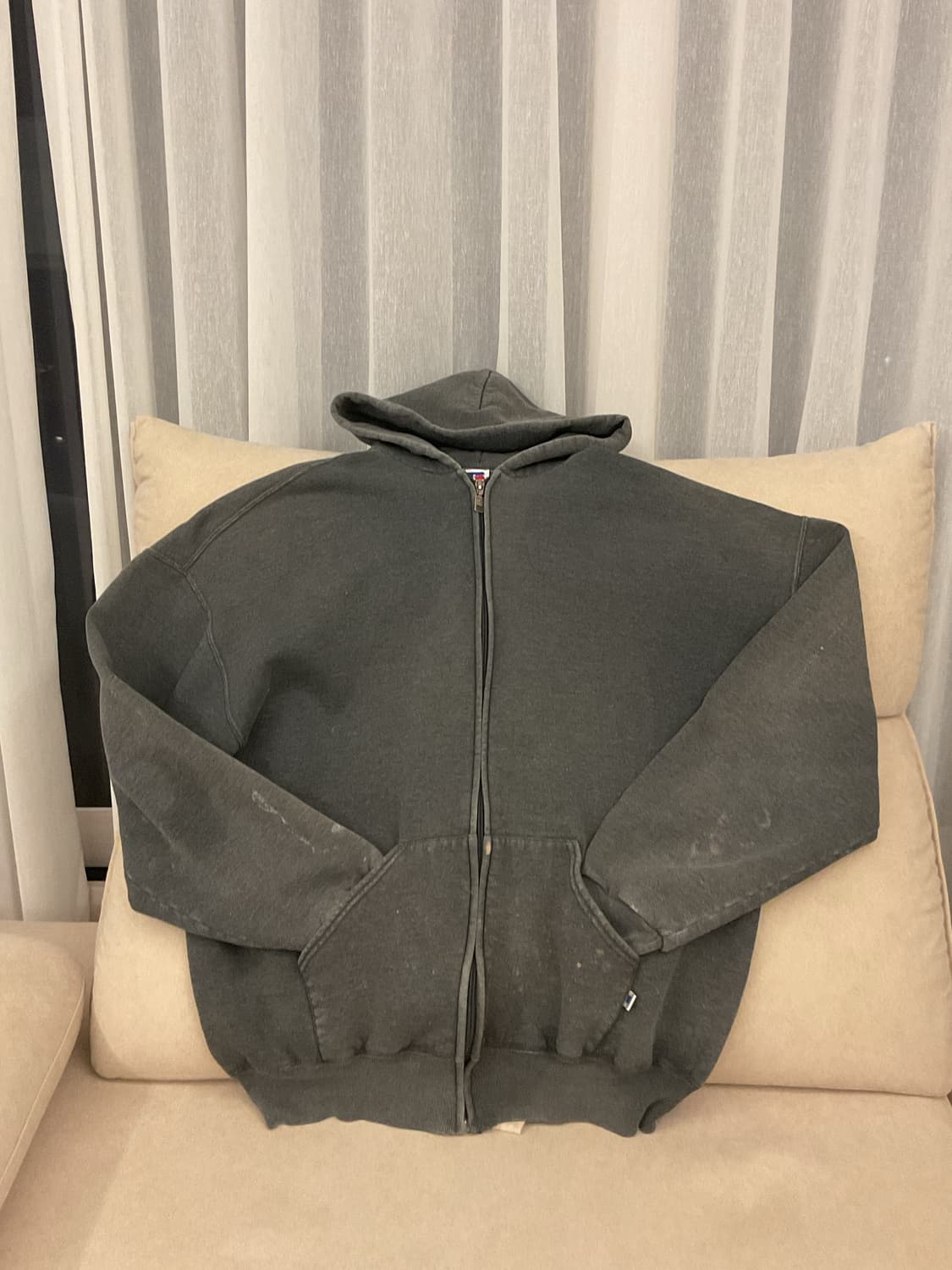 90s russell zip up hoodie 상품이미지1