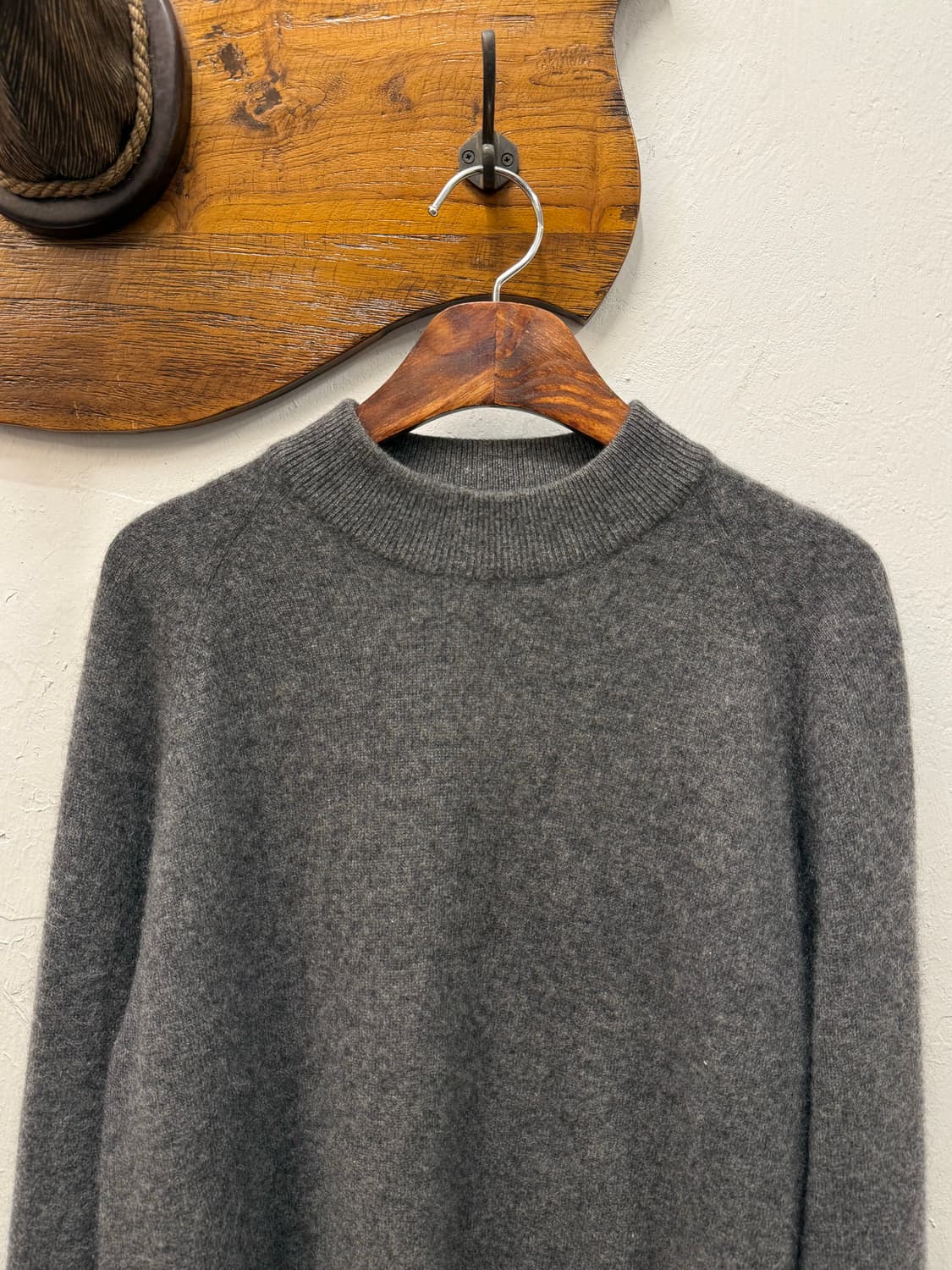 L) Japan Cashmere 100% Mock Neck Knit Sw 상품이미지2