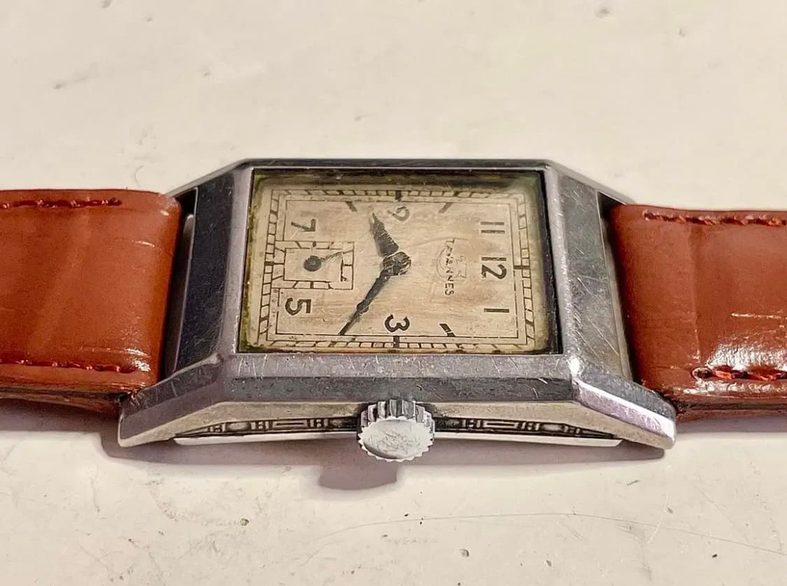 1930년대 빈티지 스위스 탱크 TAVANNES 수동 시계 상품이미지4
