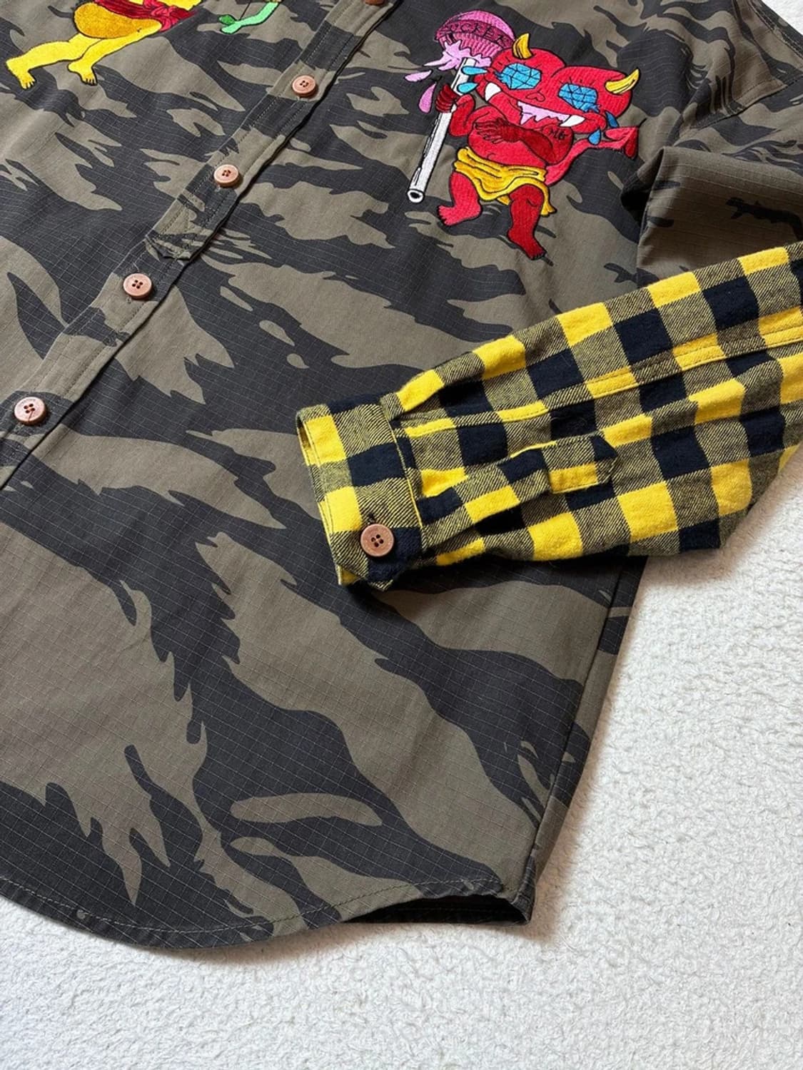 그라피스트 만지 립스탑 타이거 패턴 셔츠 PN7332 상품이미지5