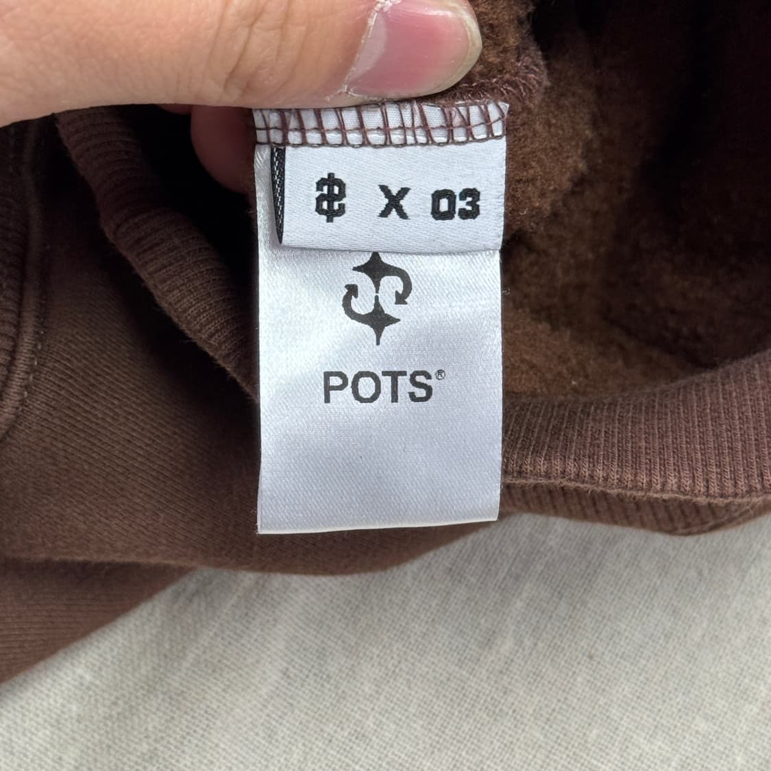 퍼츠 Pots 썬앤더문 브라운 후드 3 상품이미지5