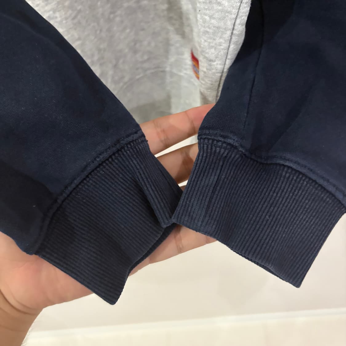 디키즈 1922 로고 맨투맨 회색 네이비 xs 상품이미지5