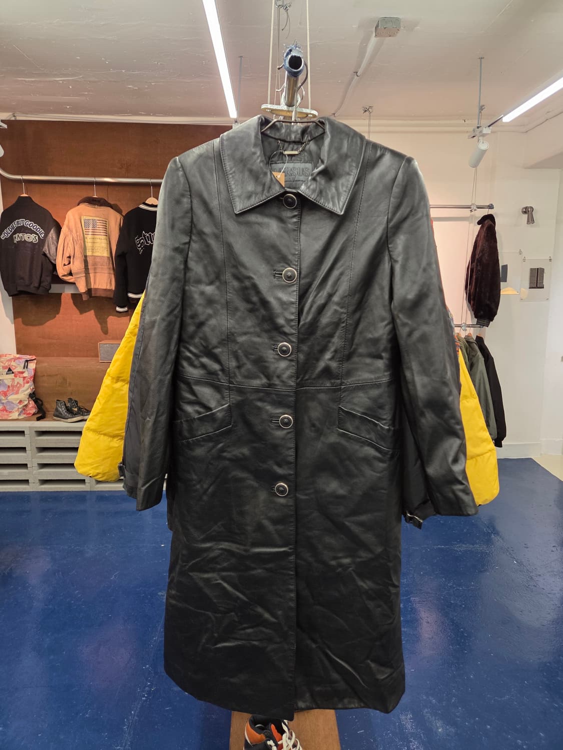 VERSUS 베르사체 베르수스 Italy 레더 코트 상품이미지4