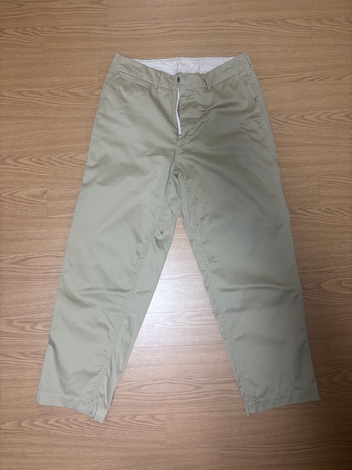 나나미카 와이드 치노 팬츠 32 사이즈 베이지  상품이미지2