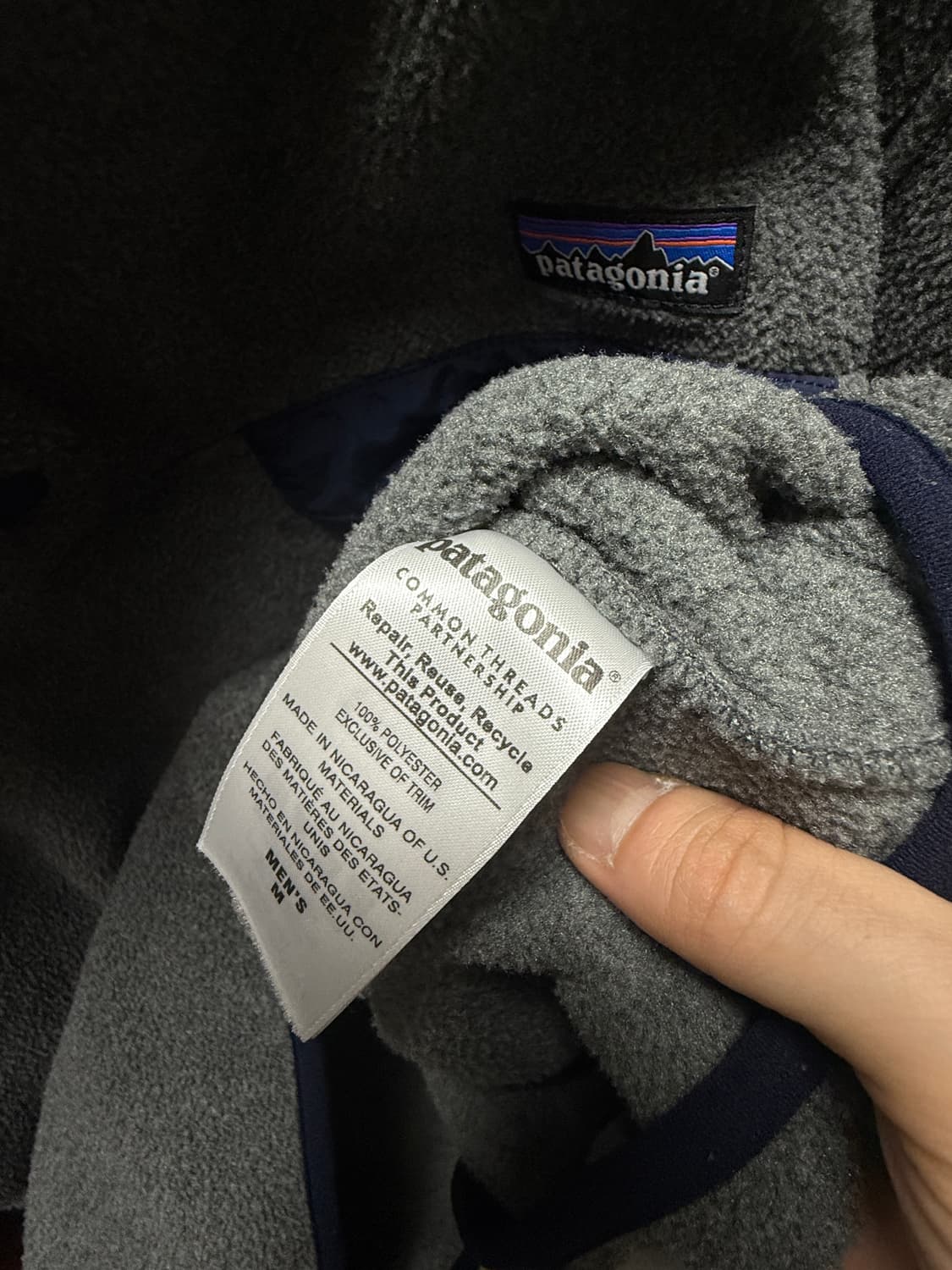 파타고니아 신칠라 그레이 M 상품이미지3