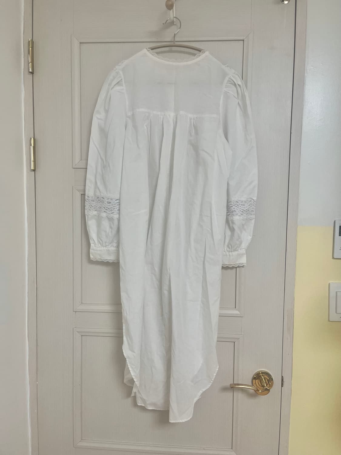 화이트 롱 파자마원피스 상품이미지4