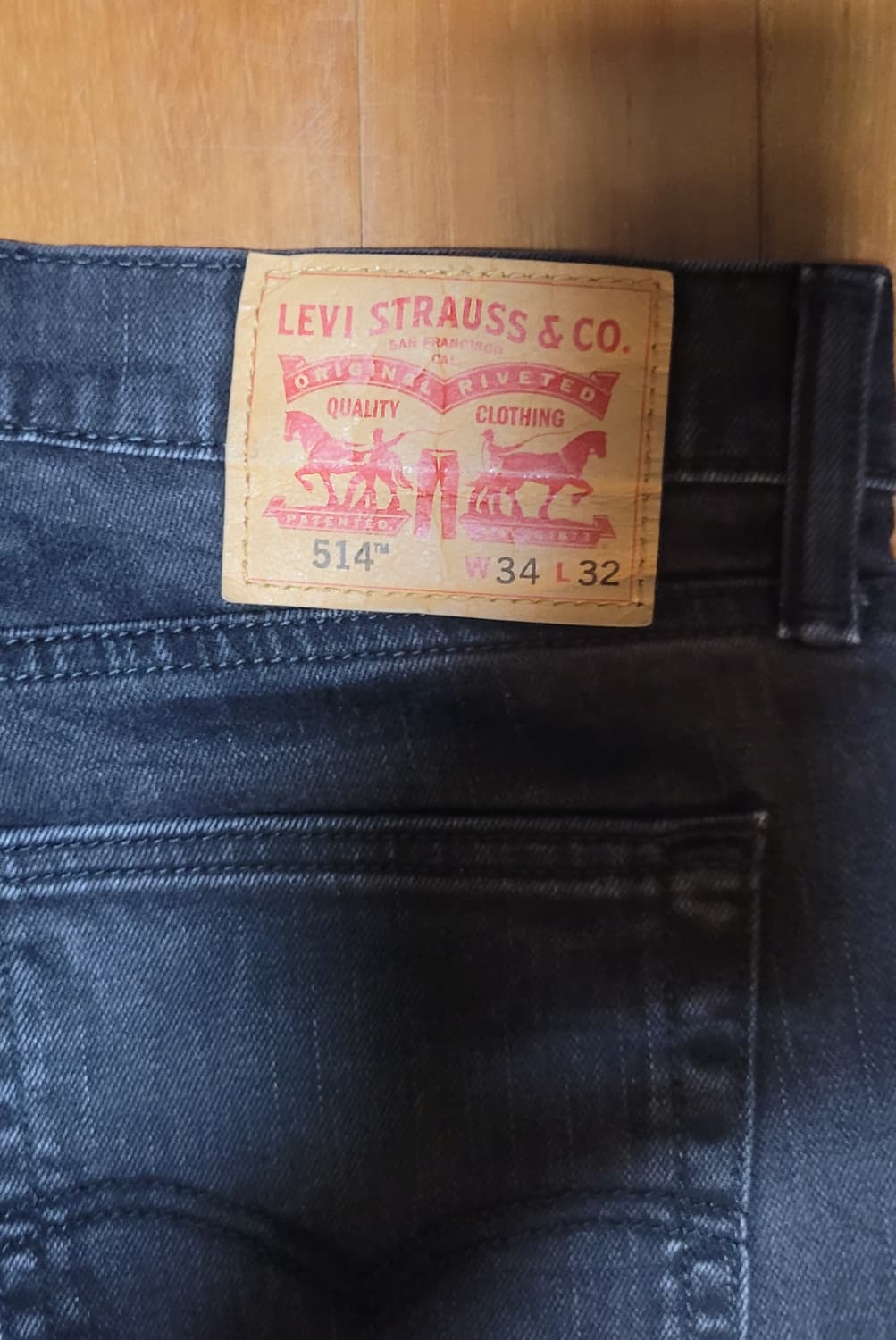 리바이스 514 블랙 34/32 상품이미지3