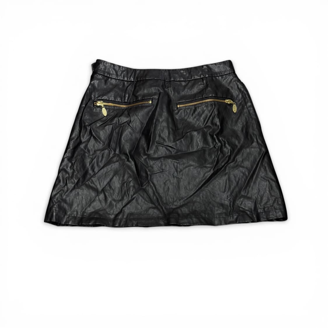 M 미스치프 MSCHF 블랙 레더 스커트 상품이미지2