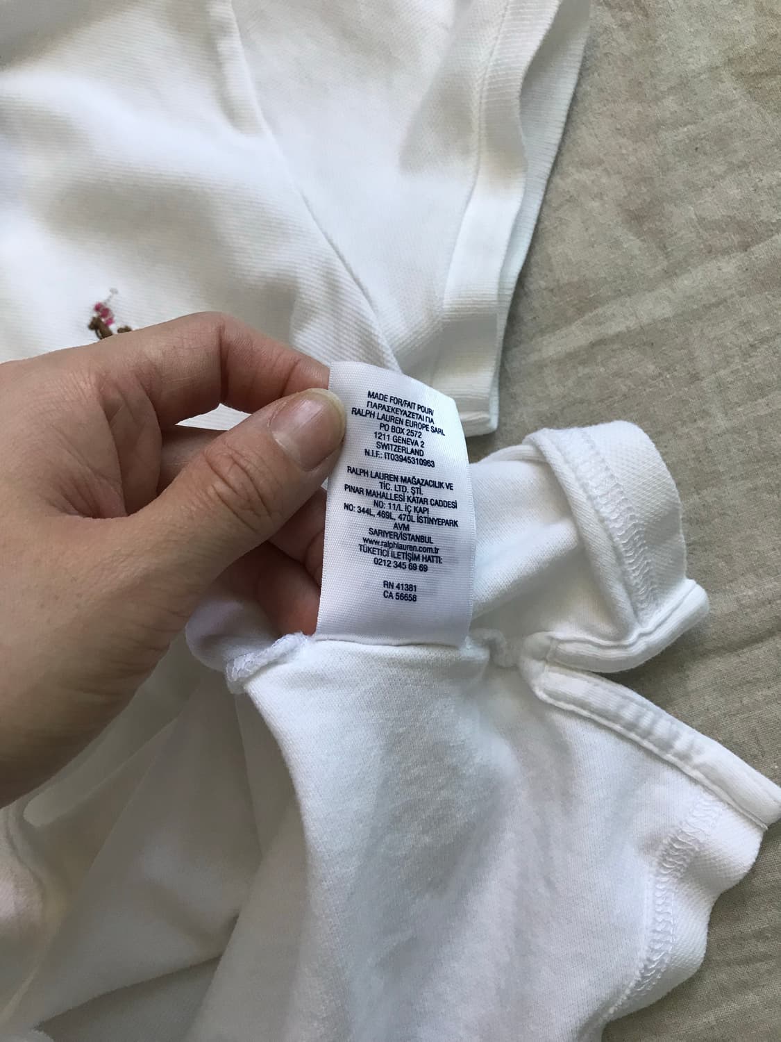 폴로 랄프로렌 걸즈 포니로고 화이트 카라티 상품이미지9