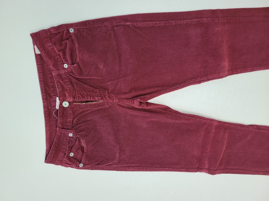 자라 ZARA 남자 코듀로이 바지 33 버건디 상품이미지3