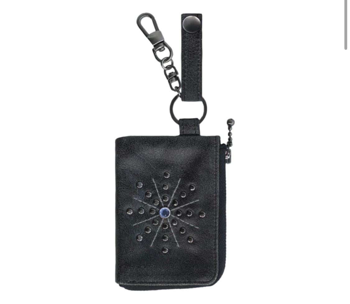 폴리테루 리벳 카드 월렛 블랙 상품이미지1