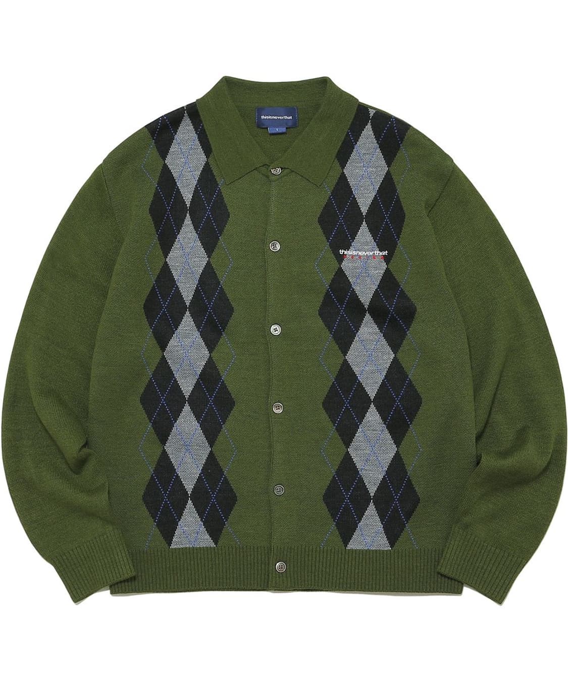 디스이즈네버댓 아가일 가디건 상품이미지3