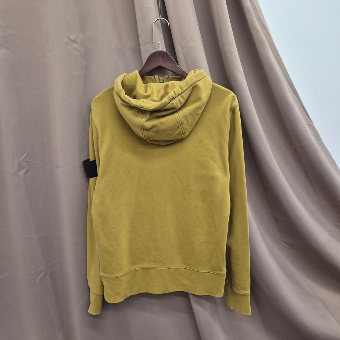 오니츠카타이거 후드 집업 겨자색 L 상품이미지5