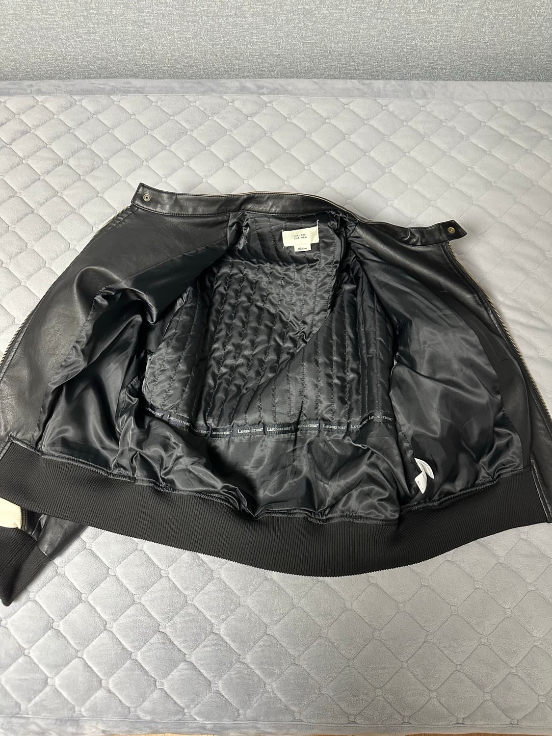 버프워시 버핑레더 인시전 바이커 자켓_Washing 상품이미지3