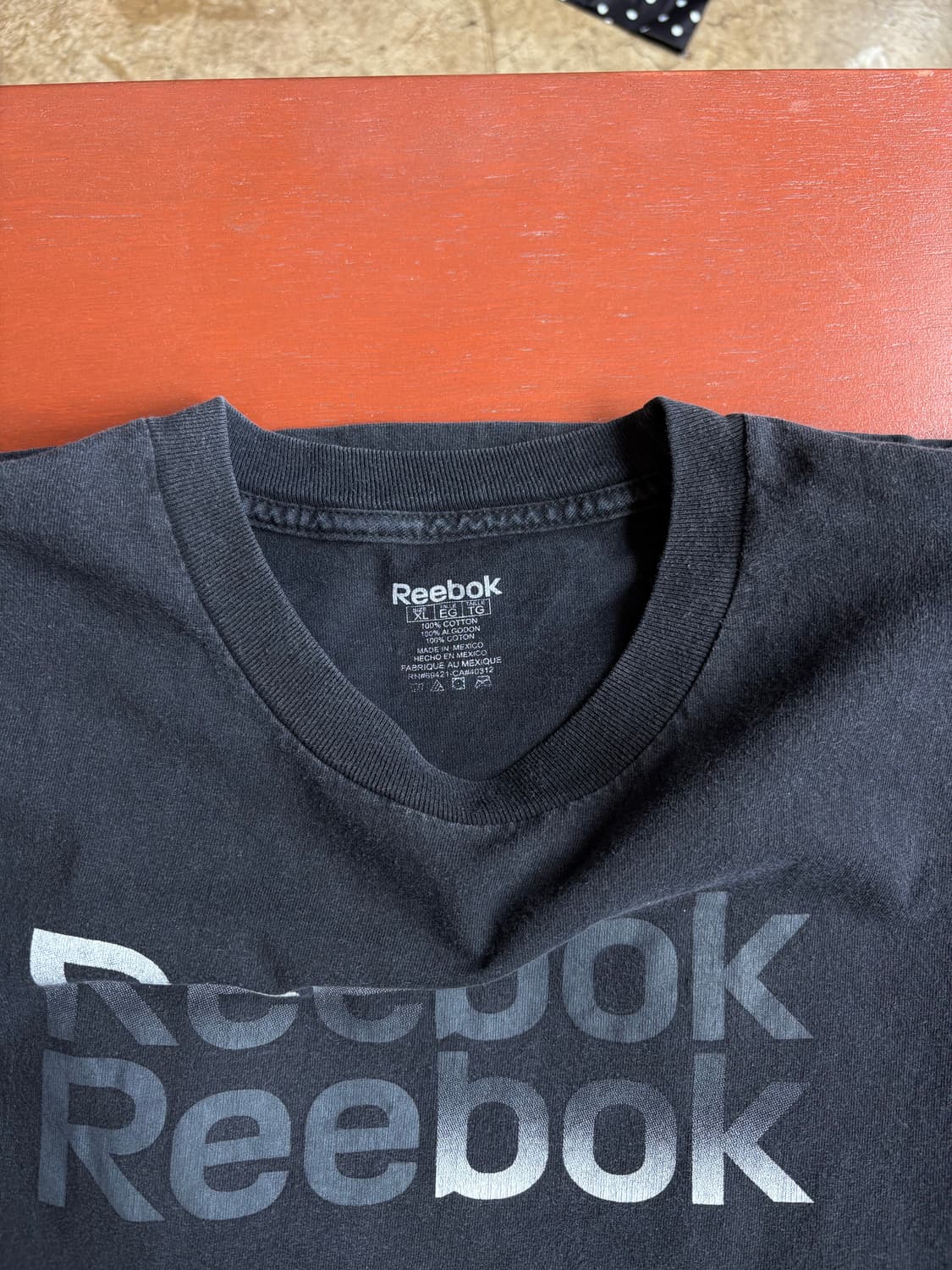 리복 Reebok 코튼 로고 1/2tee 상품이미지2