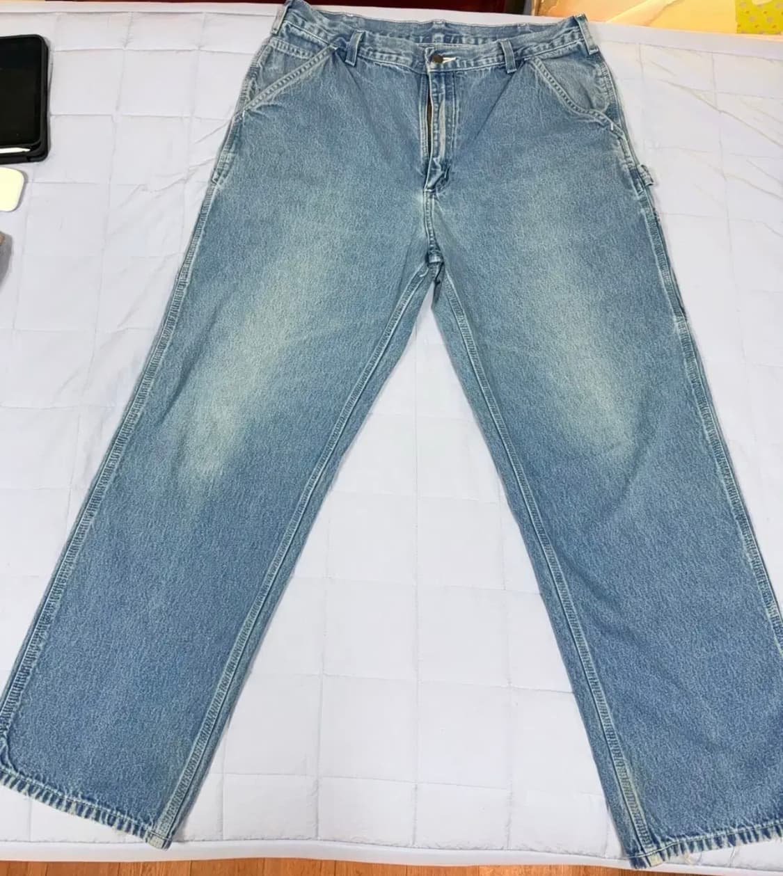 Carhartt 칼하트 가죽탭 빈티지 카펜터 데님 청바지 상품이미지1