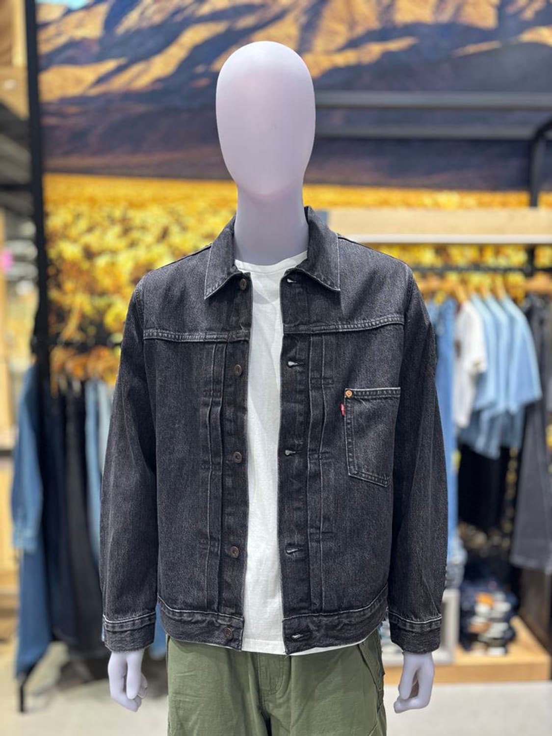 리바이스 타입1 흑청 트러커 s사이즈 상품이미지6