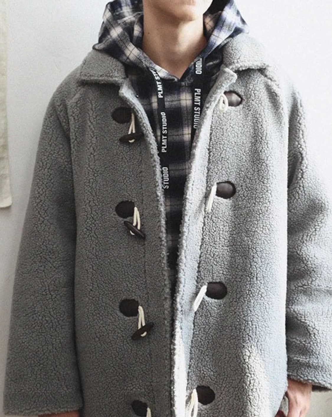 플레이몬스터 더플 트렌카 뽀글 코트 PN6040 상품이미지2