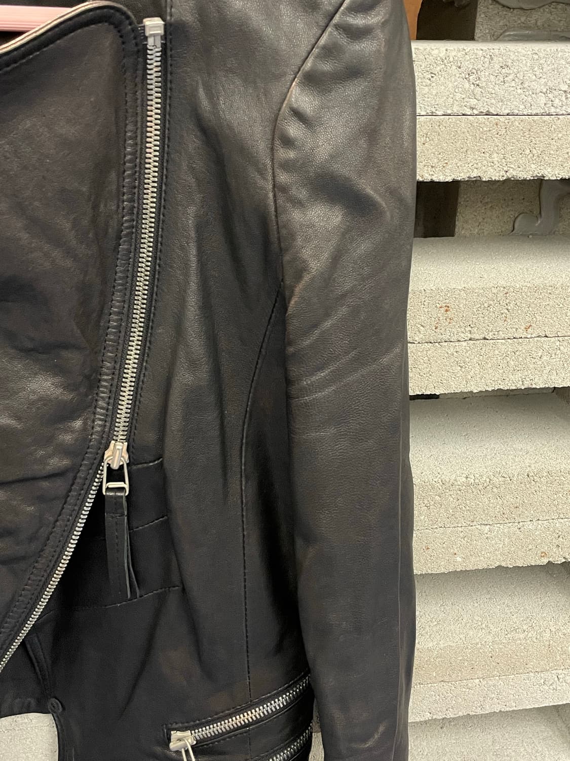 Lambskin 양가죽 트랜스폼 라이더 자켓 상품이미지7